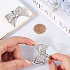 2Pcs Bowknot Alloy Rhinestone Shoe Decorations FIND-CP0002-30A-3