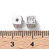Brass Micro Pave Clear Cubic Zirconia Beads KK-Z049-03P-3
