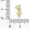 Rack Plating Brass Micro Pave Cubic Zirconia Pendants KK-H509-42G-04-3
