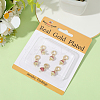 8Pcs Brass Red Enamel Vegetable European Dangle Charms OPDL-BBC0001-03G-02-5