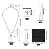 1Pc Word 304 Stainless Steel Column Urn Ashes Necklace DIY-TA0010-07A-3