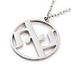 Non-Tarnish 304 Stainless Steel Pendant Necklaces LS-NJEW-P306-01P-1