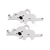 304 Stainless Steel Connector Charms STAS-T070-12P-1