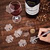 Flower Acrylic Wine Glass Charms Tag AJEW-WH0248-384A-3