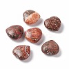 Natural Leopard Skin Jasper Heart Love Stone G-B030-03-1