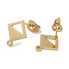 Ion Plating(IP) 304 Stainless Steel Stud Earring Findings X-STAS-I206-85G-2