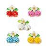 Glass Seed Beaded Pendants PALLOY-MZ01338-1