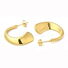 Ion Plating(IP) 304 Stainless Steel Arch Stud Earrings EJEW-B026-07G-2