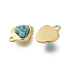 Synthetic Turquoise Charms STAS-U027-09G-05-2