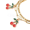 304 Stainless Figaro & Paperclip Chain Multi-strand Bracelets BJEW-JB12486-04-3