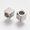 Tarnish Resistant 304 Stainless Steel Beads STAS-K171-40P-3x3mm-2