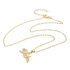 Mother's Day Brass Micro Pave Clear Cubic Zirconia Pendant Necklaces for Women NJEW-Q021-01A-G-4