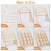 4-Tier 16-Slot Wooden Display Riser Stands ODIS-WH0086-134A-4