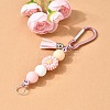 Silicone & Faux Suede Tassel Pendant Decoration HJEW-YW00100-03-1