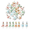 20Pcs 4 Styles Glass Seed & Shell Pearl Pendants PALLOY-YW00140-1