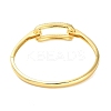 Brass Micro Pave Clear Cubic Zirconia Hollow Rectangle Hinged Bangles for Woman BJEW-M312-03C-G-3