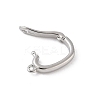 Brass Twister Clasps KK-L245-38P-2