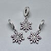 Antique Silver Plated 925 Sterling Silver European Dangle Charms STER-L061-B07-AS-1