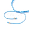 Big Evil Eye Braided Bead Bracelet BJEW-JB07109-05-5
