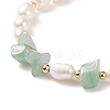Glass Butterfly Charm Bracelet with Clear Cubic Zirconia BJEW-JB08640-05-5
