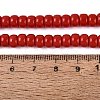 Opaque Glass Beads Strands GLAA-NH0002-B01-C04-4