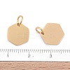 Ion Plating(IP) 304 Stainless Steel Stamping Blank Tag Charms STAS-I311-24G-4