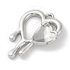 304 Stainless Steel Pendant Rhinestone Settings STAS-D194-02P-2