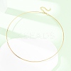 1.5MM 201 Stainless Steel Wire Choker Necklace NJEW-Z098-02G-5