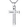 Stainless Steel Cross Pendant Necklace for Men RC3506-5-1