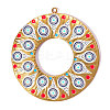 304 Stainless Steel with Enamel Pendants SA-OY001-28G-1