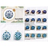 DIY Embroidery Temari Ball Keychain Kits DIY-I064-A02-7