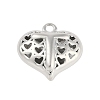Hollow Brass Pendants for Valentine's Day KK-M289-03T-P-1