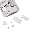 304 Stainless Steel Pendants STAS-CJ0001-01-1