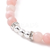 4Pcs 4 Style Natural & Synthetic Mixed Gemstone Round Beaded Stretch Bracelets Set BJEW-JB09082-3