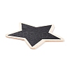 Star Wooden Mini Chalkboard Signs LS-AJEW-M035-08-4