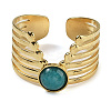 Natural Amazonite Finger Rings RJEW-U027-02G-02-2