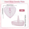 Heart Glass Jewelry Plates for Necklace ODIS-WH20002-05B-2