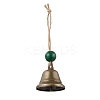 Iron Bell Pendant Decoration HJEW-JM02235-01-1