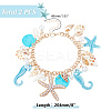 2Pcs Alloy Rolo Chain Charm Bracelets for Women BJEW-HY0001-04-2