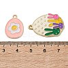 Alloy Enamel Pendants FIND-C085-02A-G-3