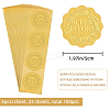 Plastic Self Adhesive Gold Foil Embossed Stickers DIY-WH0211-310-2