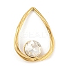 304 Stainless Steel Micro Pave Cubic Zirconia Pendants LS-STAS-F299-01G-05-1