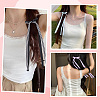 6Pcs 6 Colors Lace Bowknot Polyester Alligator Hair Clips PHAR-CY0001-02-4