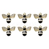 6Pcs Rack Plating Alloy Enamel Pendants ENAM-YW0002-56E-1