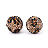 Polymer Clay Pave Rhinestone Beads RB-T018-02A-1