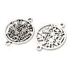 Tibetan Style Alloy Tetragrammaton Pentagram Wiccan Links Connector Charms FIND-Z099-04AS-2