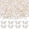 100Pcs Plating Transparent Acrylic Beads TACR-YW0003-17-1