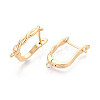 Brass Hoop Earring Findings KK-N267-29G-2