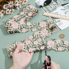 Polyester Flower Embroidery Lace Trim OCOR-WH0090-88-3