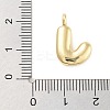 Rack Plating Brass Balloon Letter Pendants KK-C050-01G-J-3
